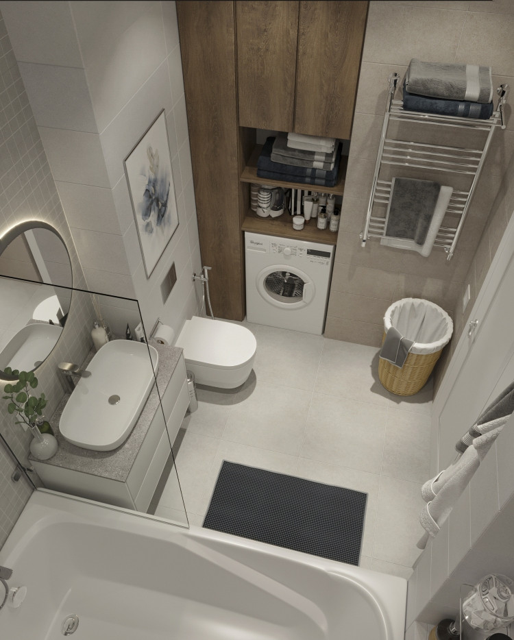 Обложка проекта: Ванная комната в ЖК "Северная долина"