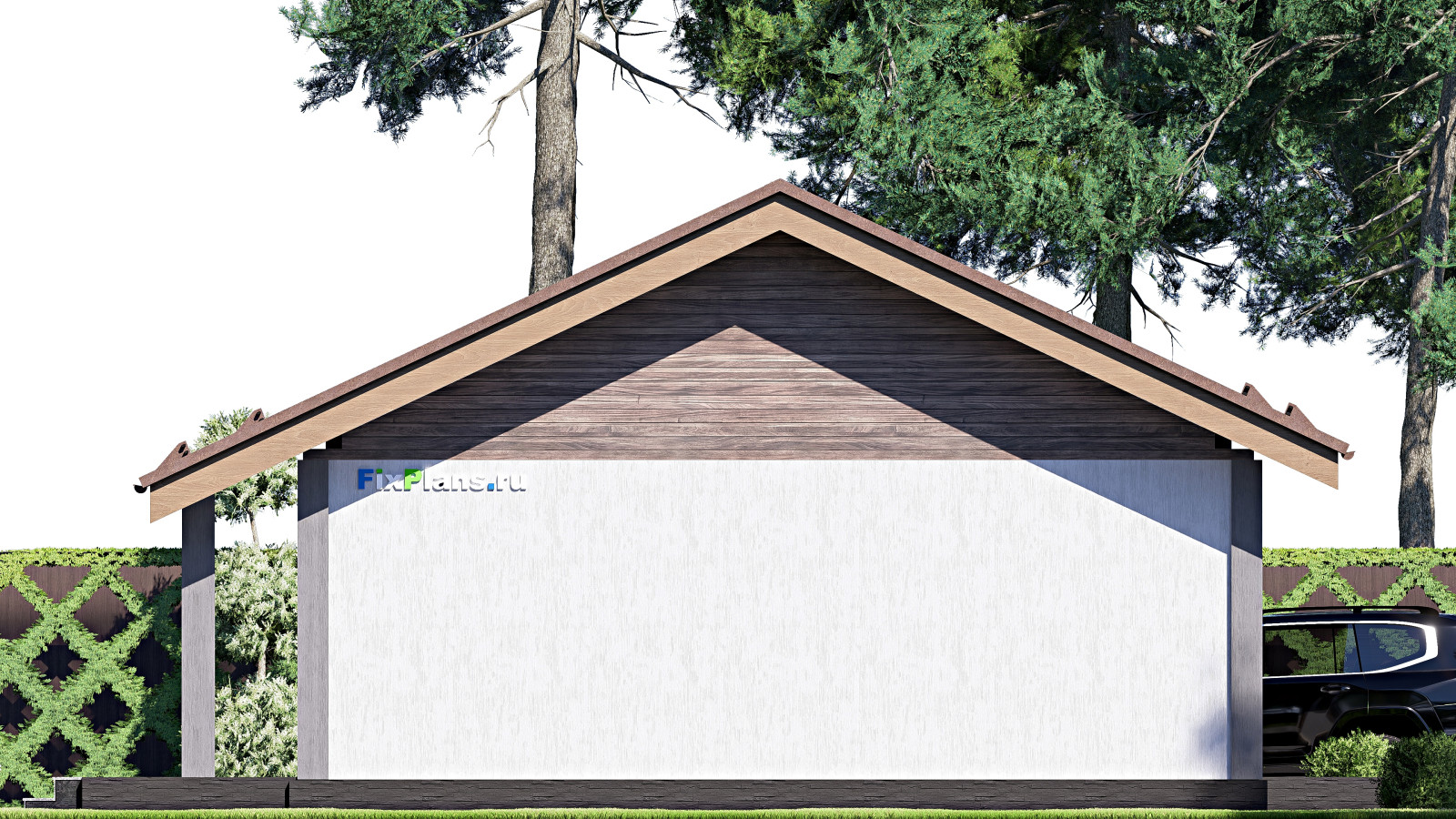 Проект одноэтажного дома 12х13м S100м2 F-17261