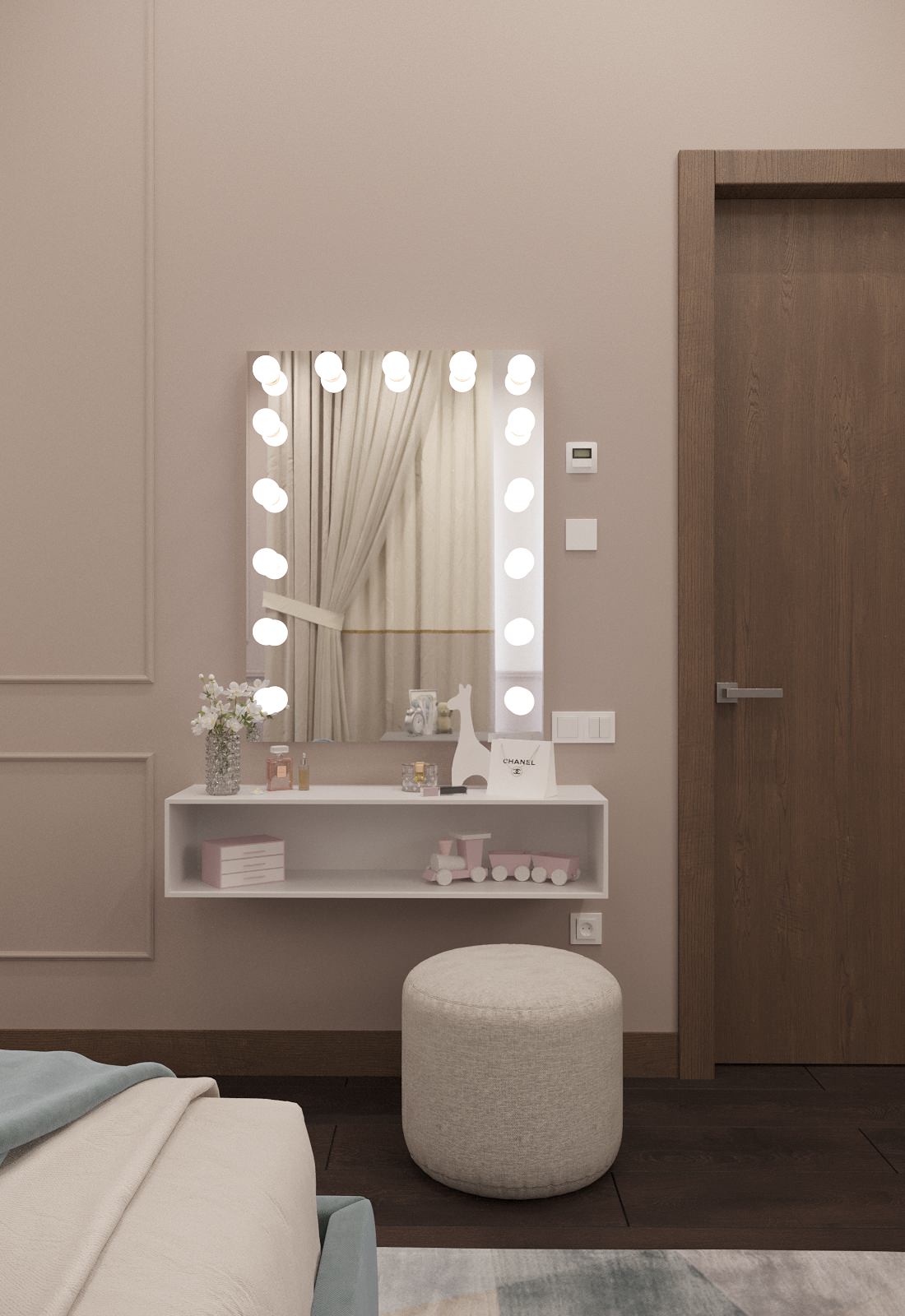 Интерьер двухэтажного загородного дома