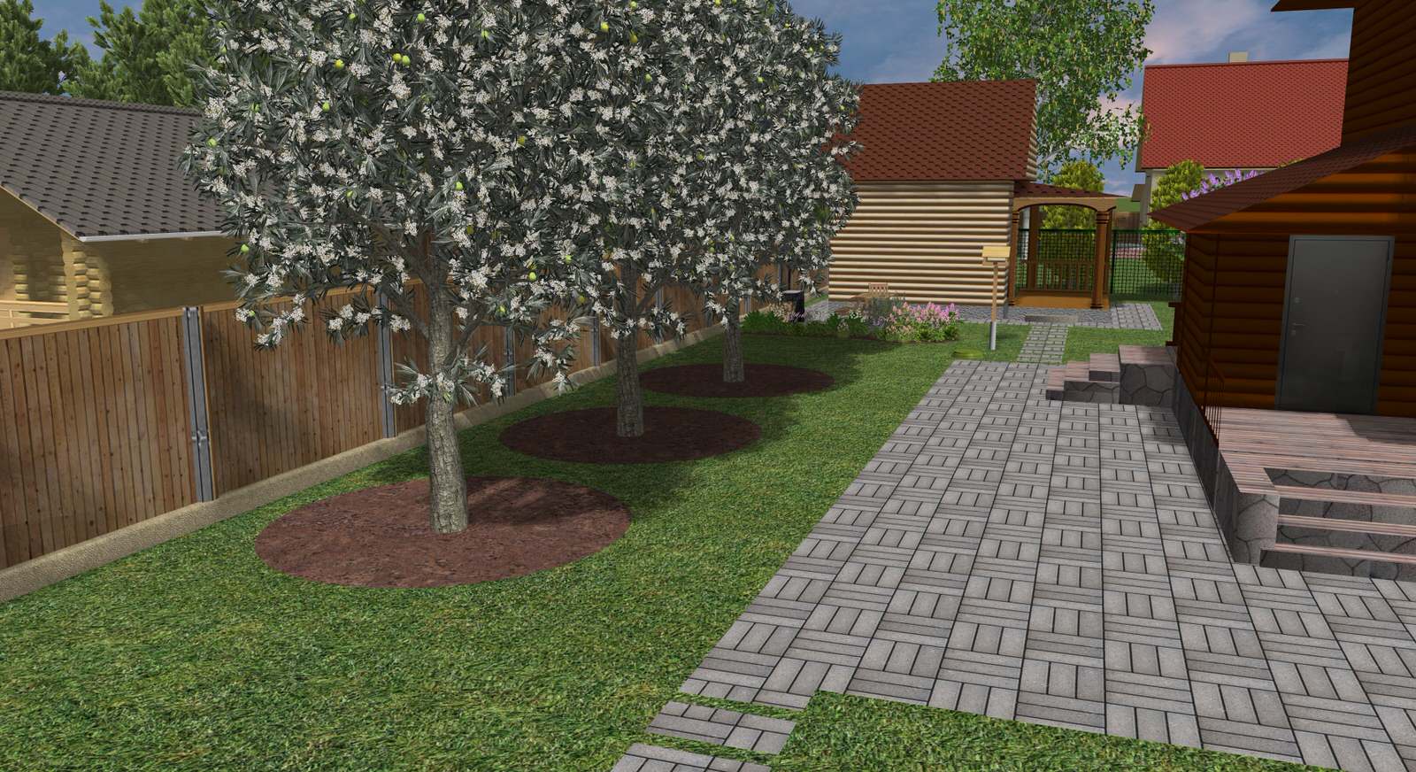 Обложка проекта: Проект визуализации озеленения участка