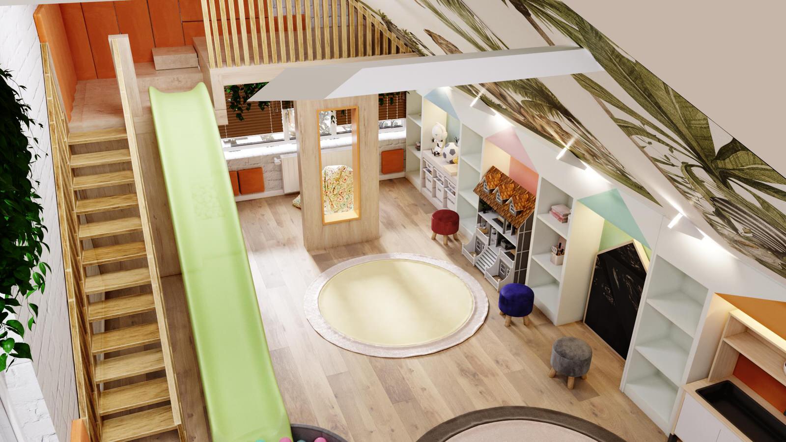 Обложка проекта: Детская комната Джунгли