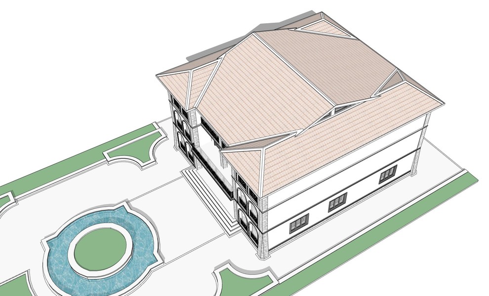 Гостевой дом вид сверху