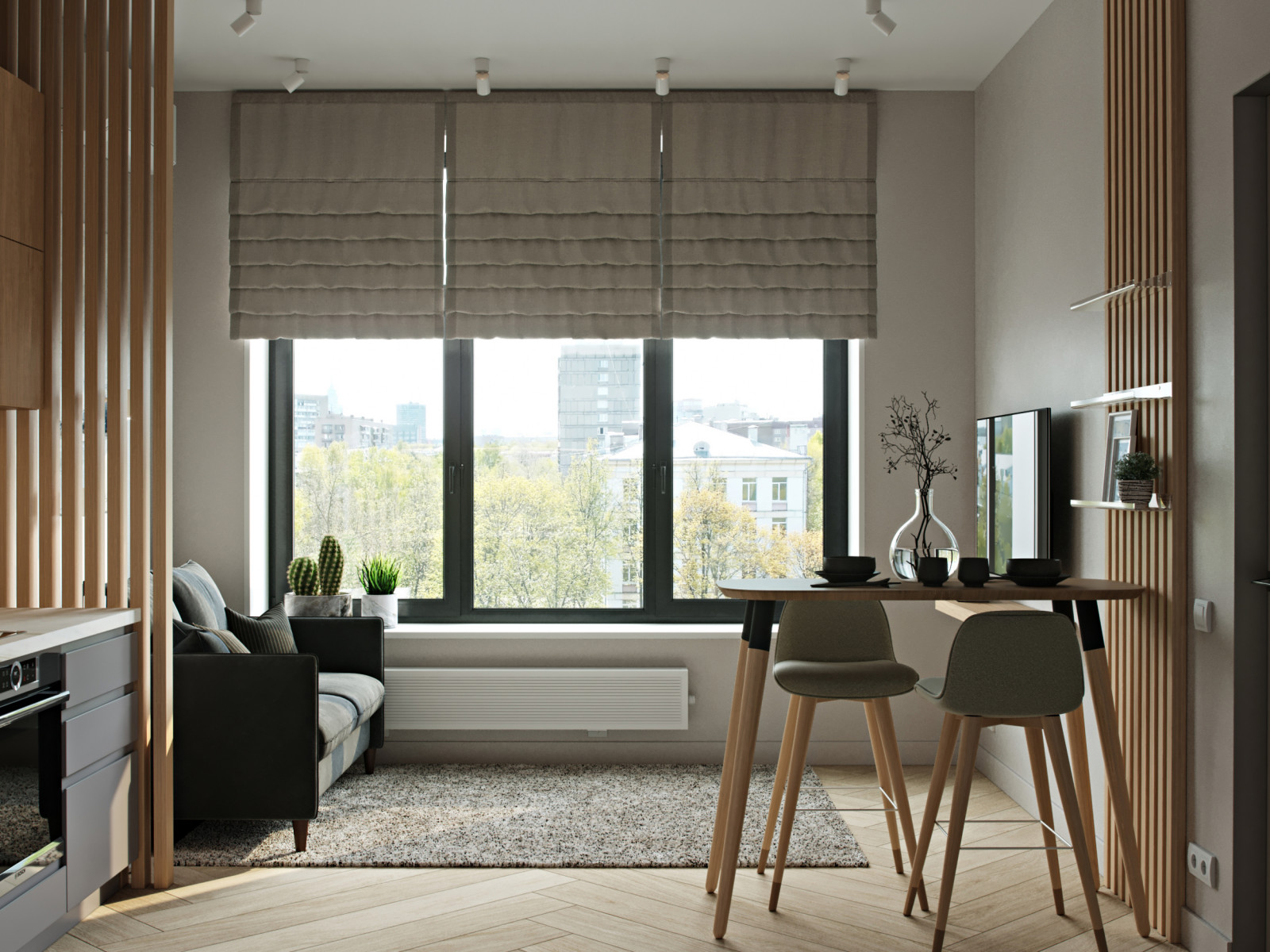 Проект трехкомнатной квартиры для дамы с собачкой.