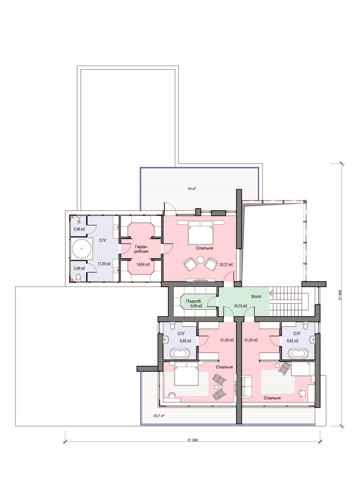 План 2 этажа