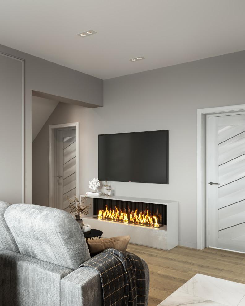 Дизайн интерьеров дома в п.Тайцы, Ленинградская область