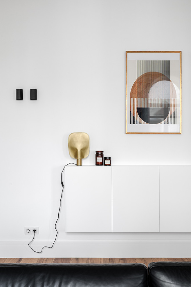 Houzz Украина: Черно-белый интерьер с арочными окнами