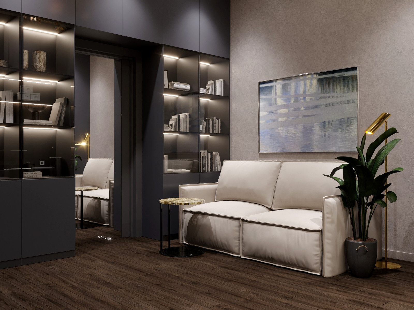 Квартира в серых тонах