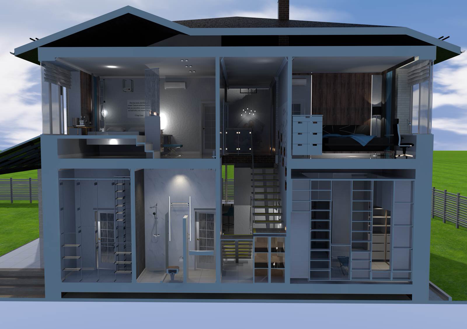 Дизайн проект: Дом мечты в Новом Царицыно, 2020 г.