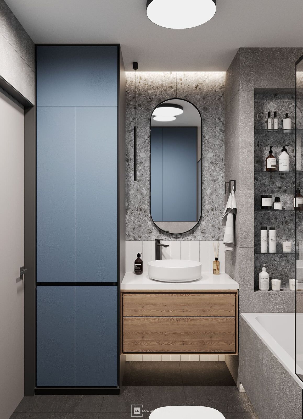 Стильная квартира с панорамными окнами даже в санузле