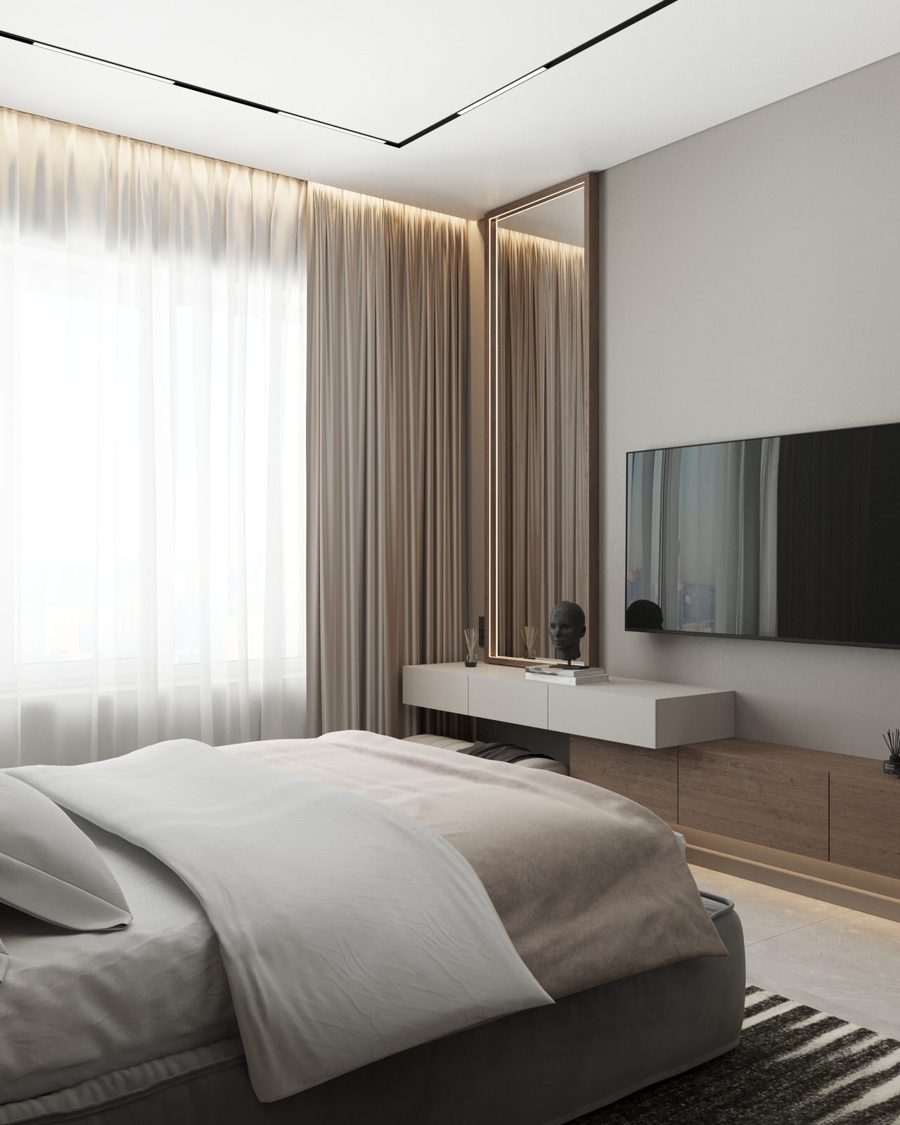 КП Первозванный 1, гостиная (вариант 2)