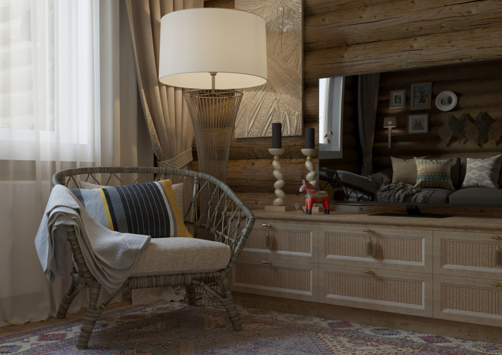 Дом  в Подмосковье. Гостевая комната