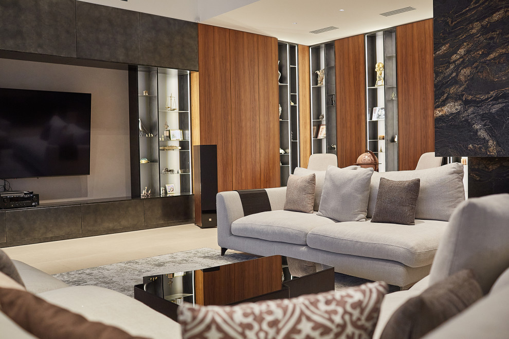 Кухня-гостиная в стиле минимализм