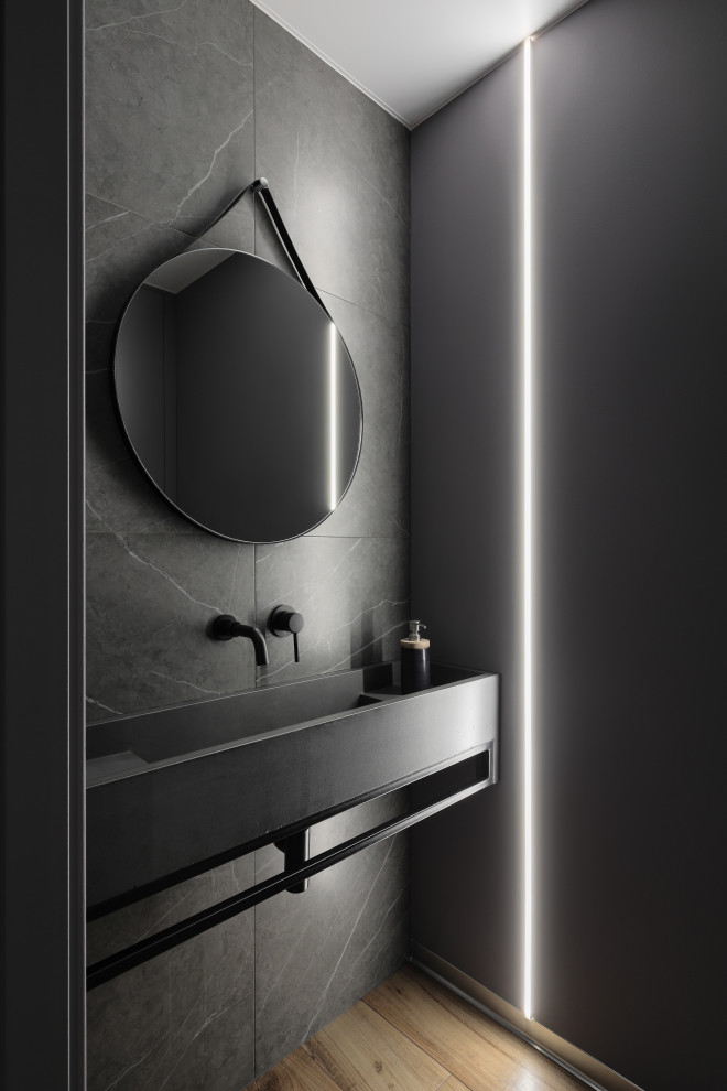 Модная квартира с балками на потолке