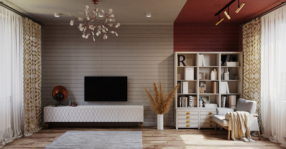 Дом, отделанный вагонкой, 55м2