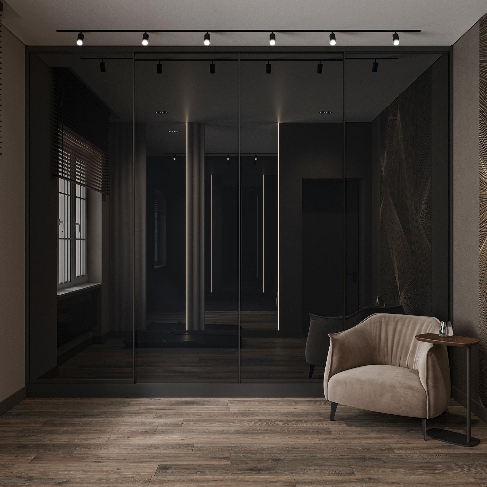 Интерьер загородного дома кардинально отличающийся от домов в округе