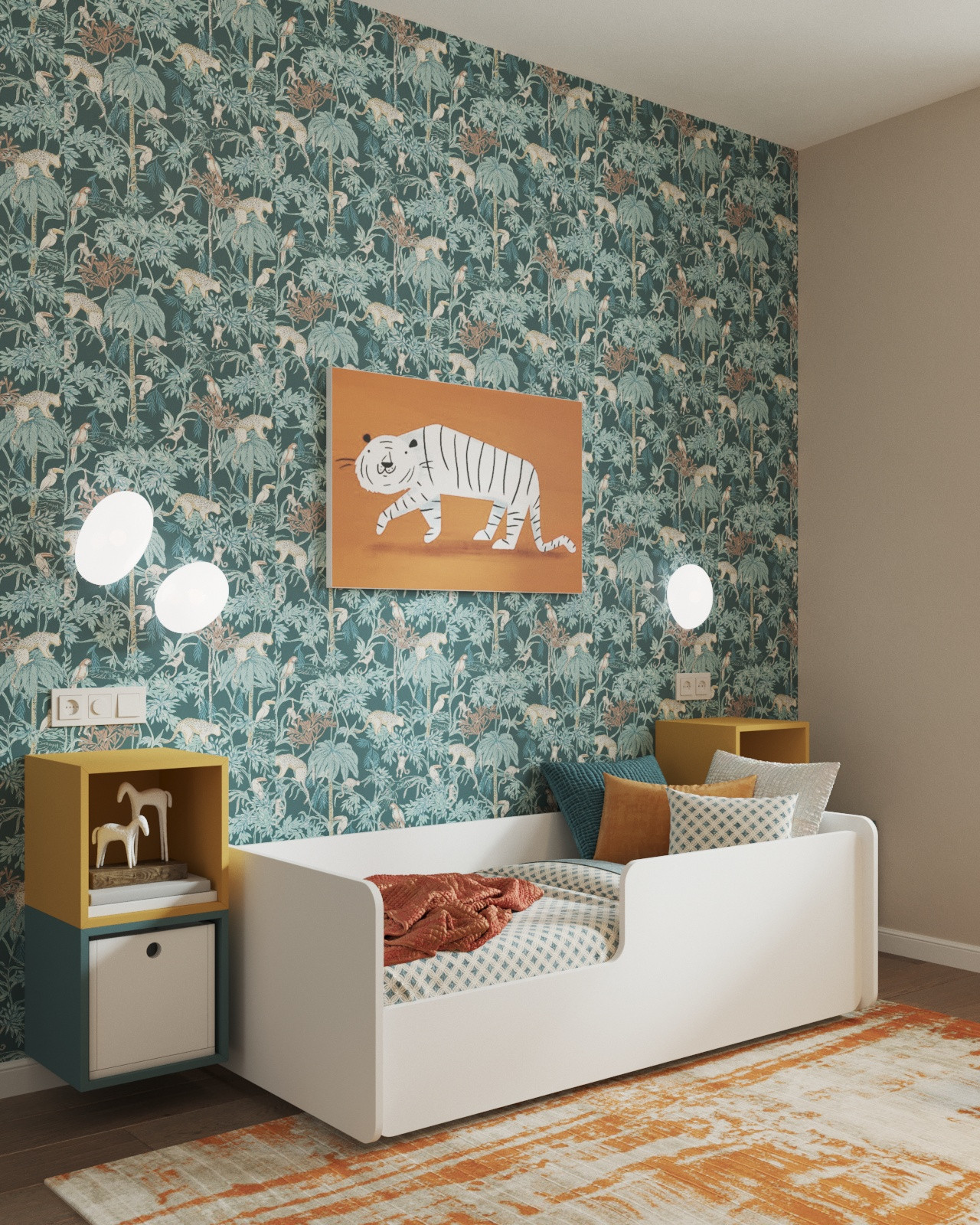 Яркая эклектика для молодой семьи