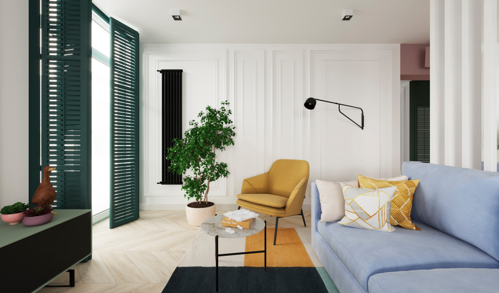 Квартира с яркими акцентами