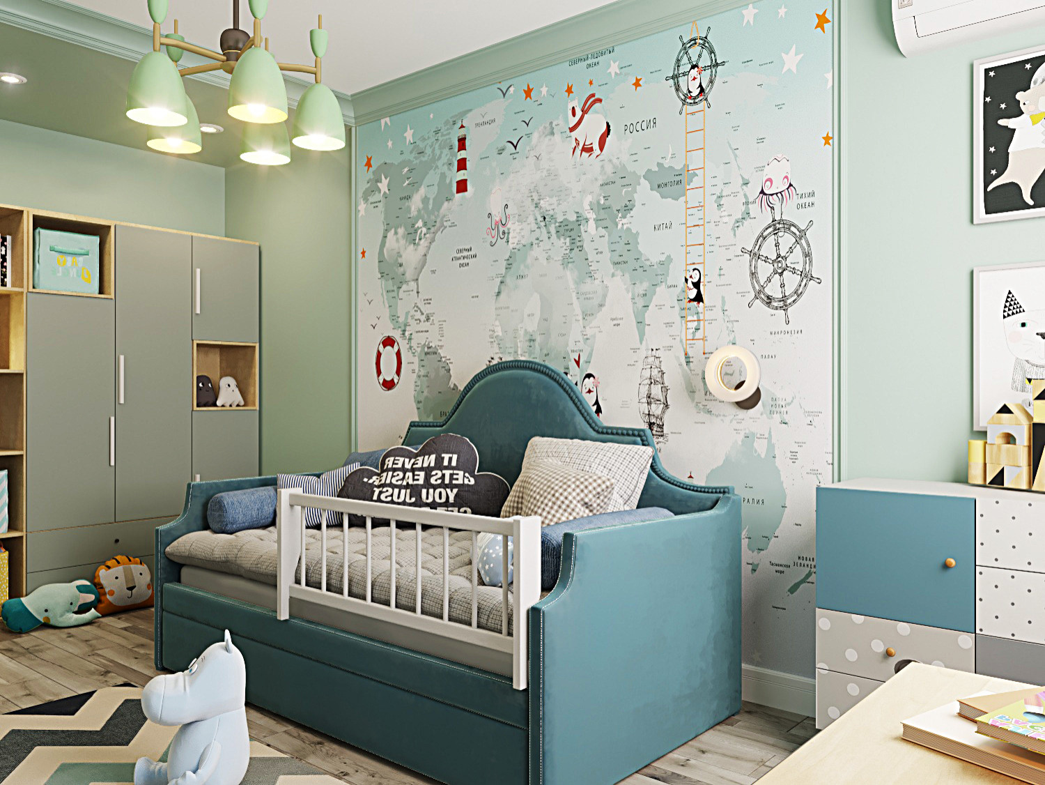 ЖК Русский Авангард, 100м2, детская для мальчика