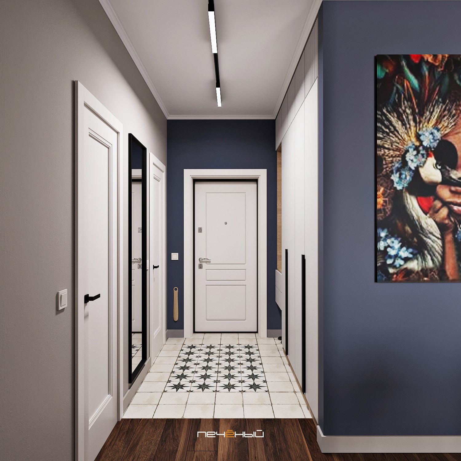 Просторная евротрёшка площадью 86 квадратных метров