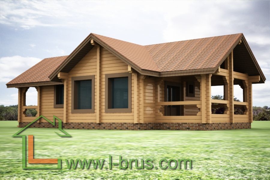 Проекты домов из профилированного бруса