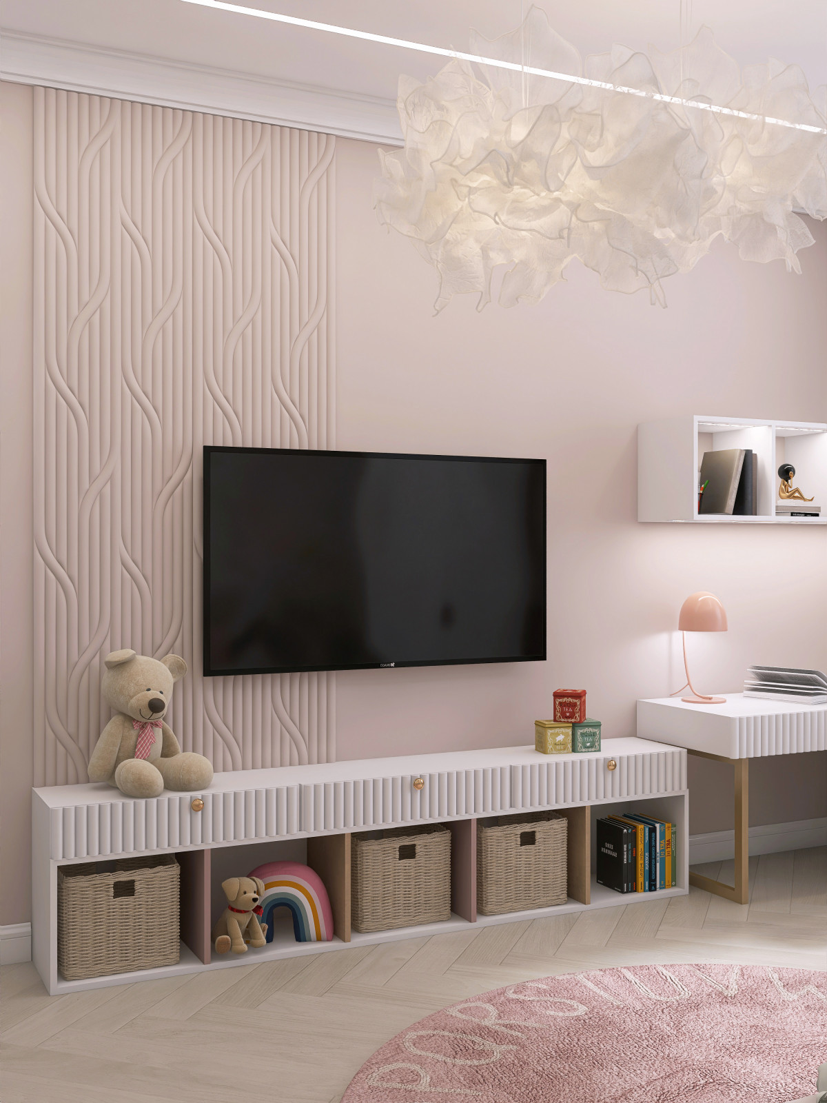 Проект детской 17м2 для девочки