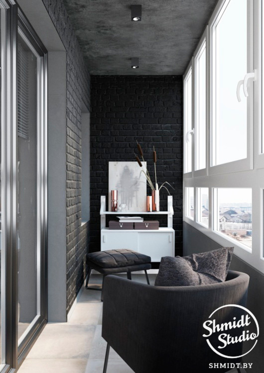 Проект интерьера "Black", Минск, 75м.кв
