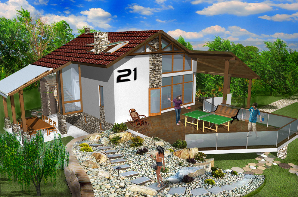 Эскизный проект жилого дома для летнего отдыха в посёлке Петушки под Тулой