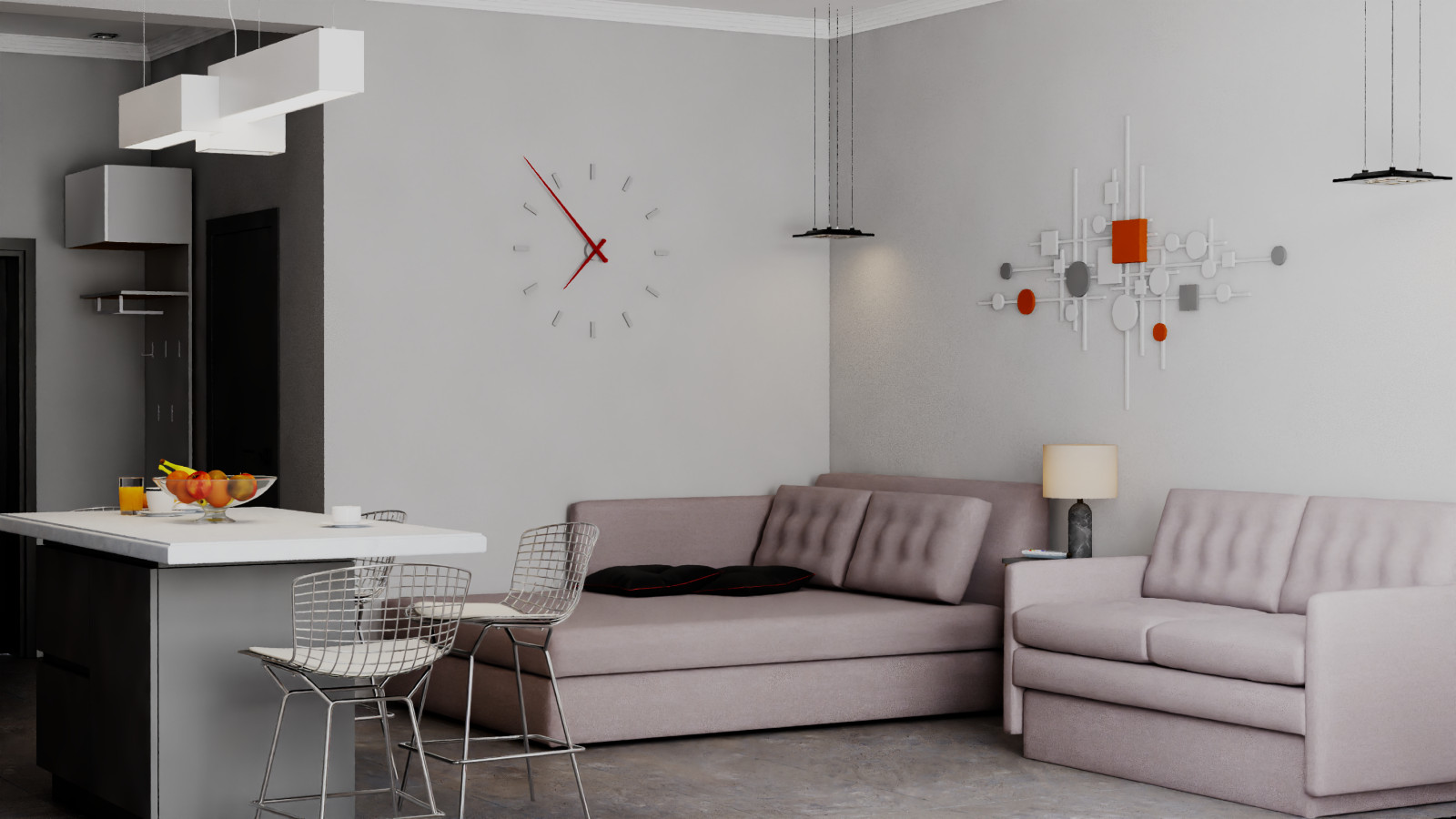 Студия 47 кв м в Сочи на Санаторной