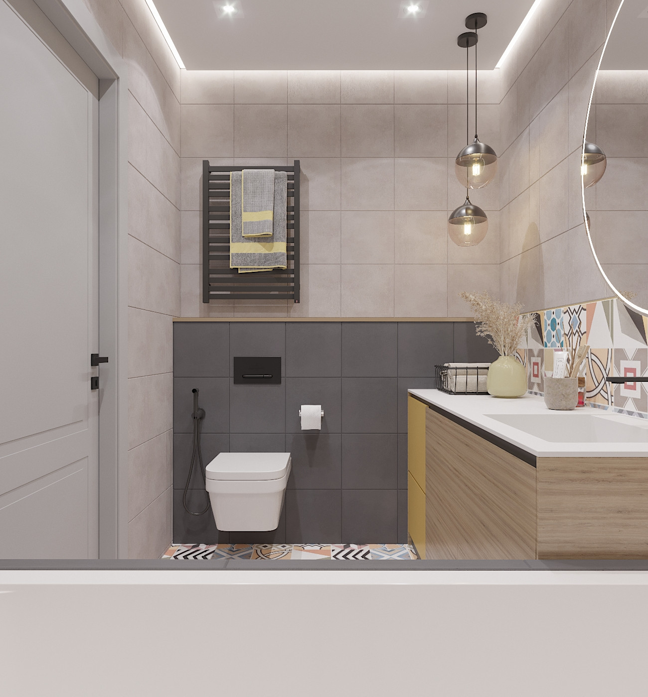 Яркая квартира для дождливого города