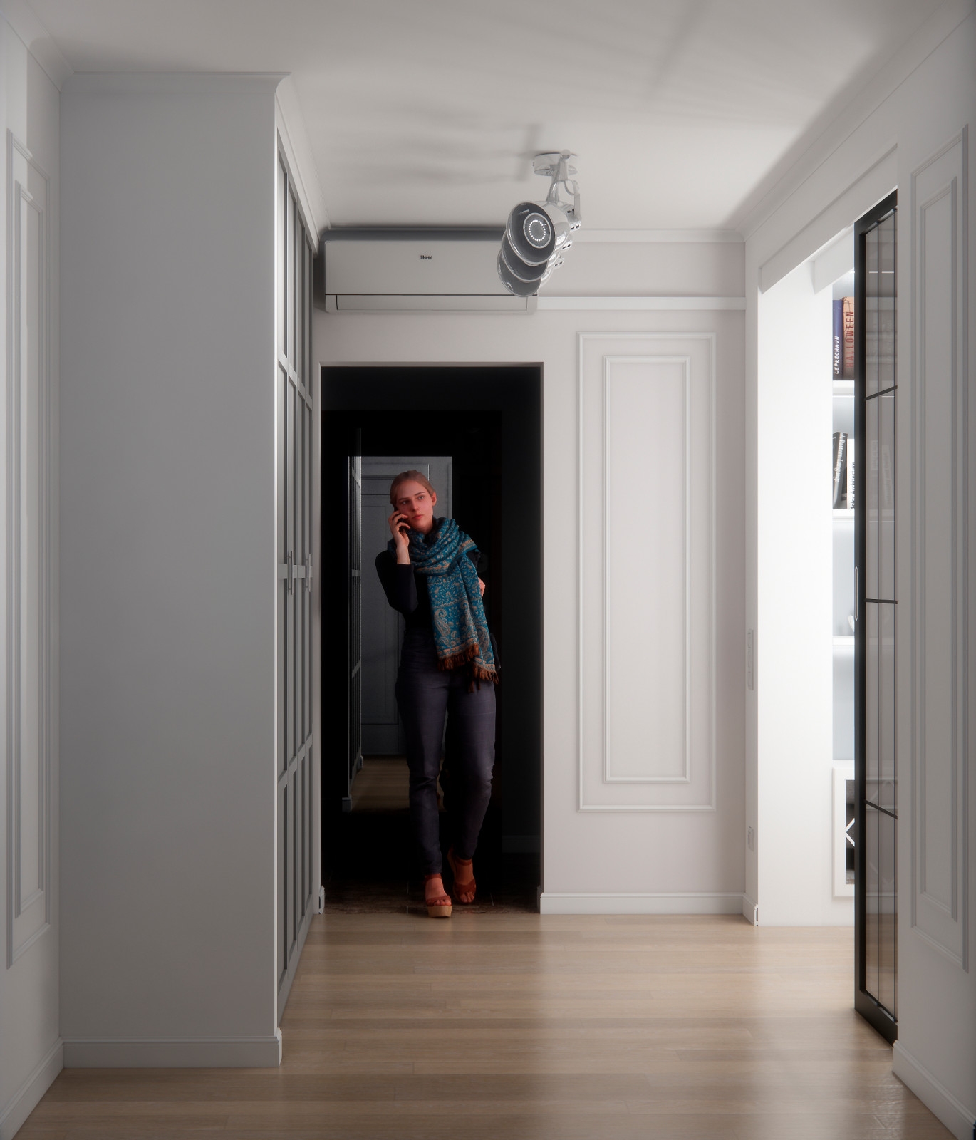 Гостиная, холл и балкон, Нарвская