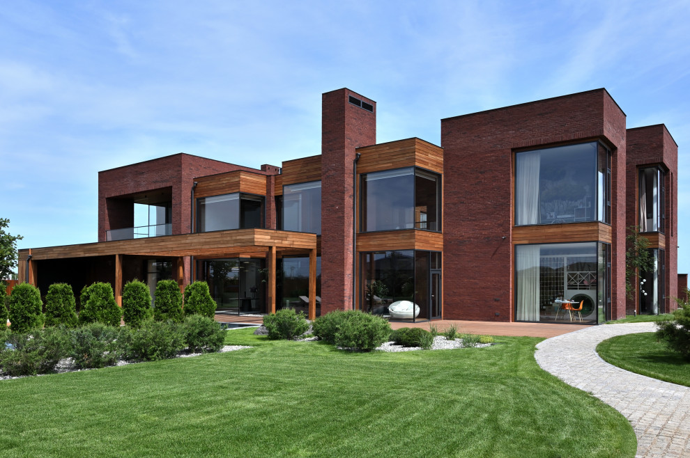 Двухэтажный дом фото