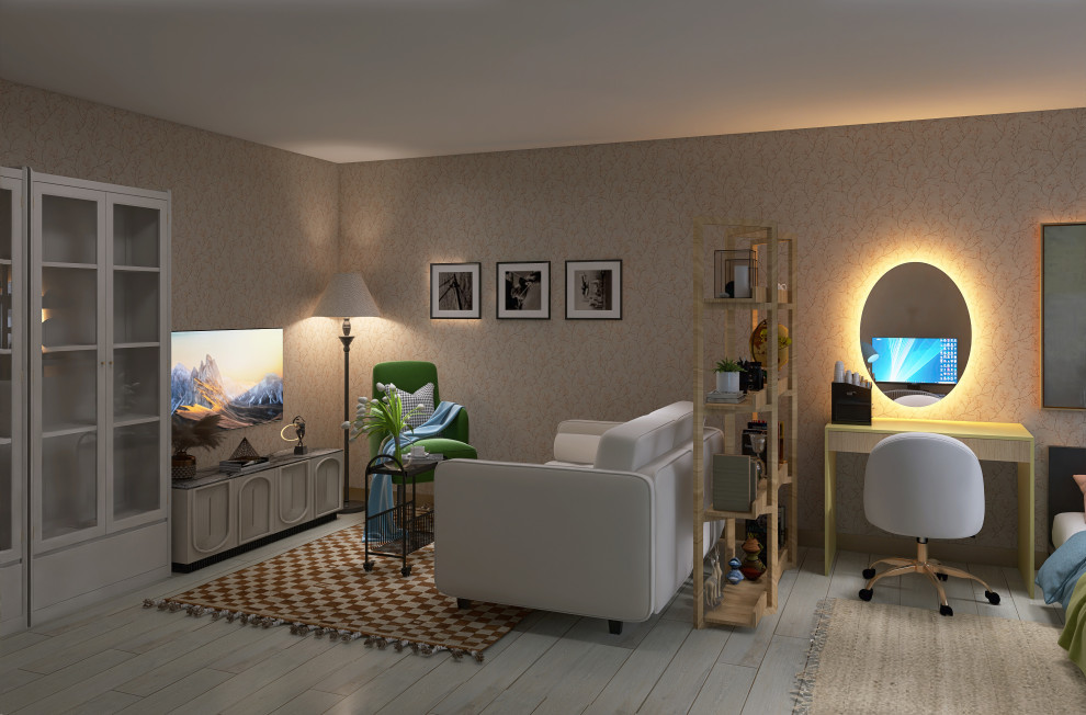 Комплектация комнаты в однокомнатной квартире