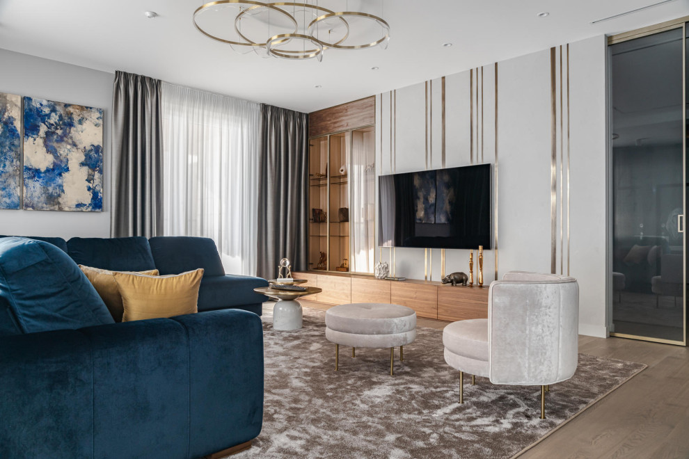 Ремонт в современном стиле в ЖК "Привилегия" — 198 м2