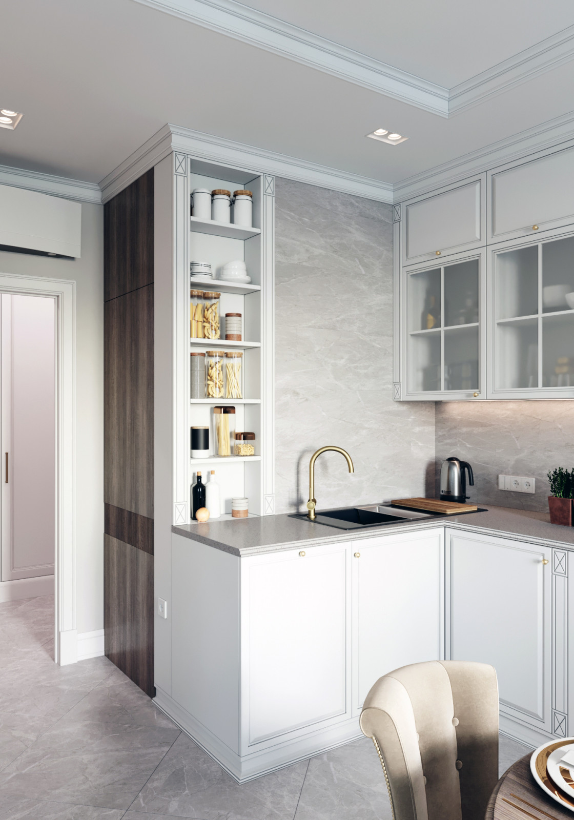 Квартира в Коммунарке "Светлая меланхолия" - 76,75 кв.м.