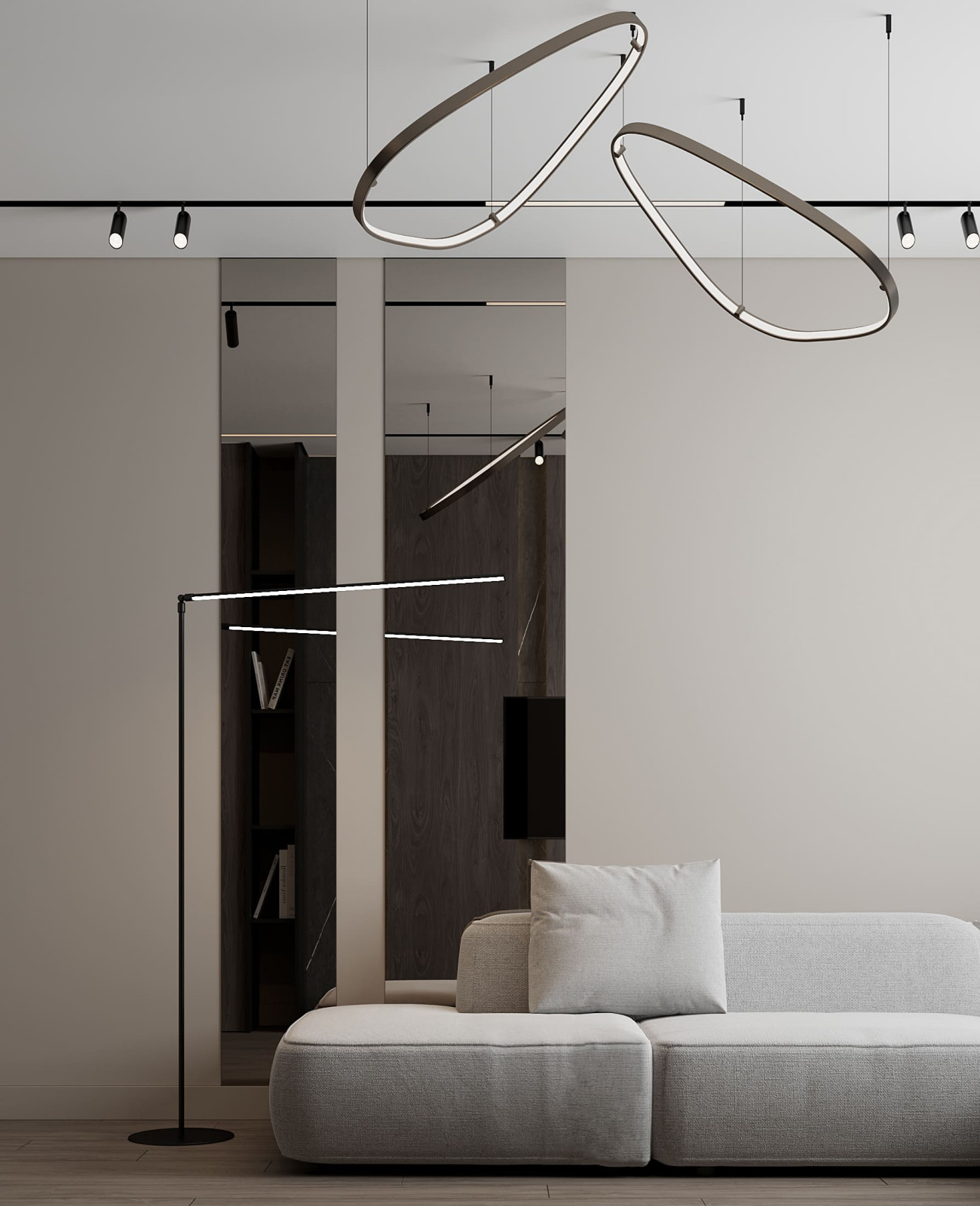 Дизайн-проект квартиры для семейной пары в современном стиле