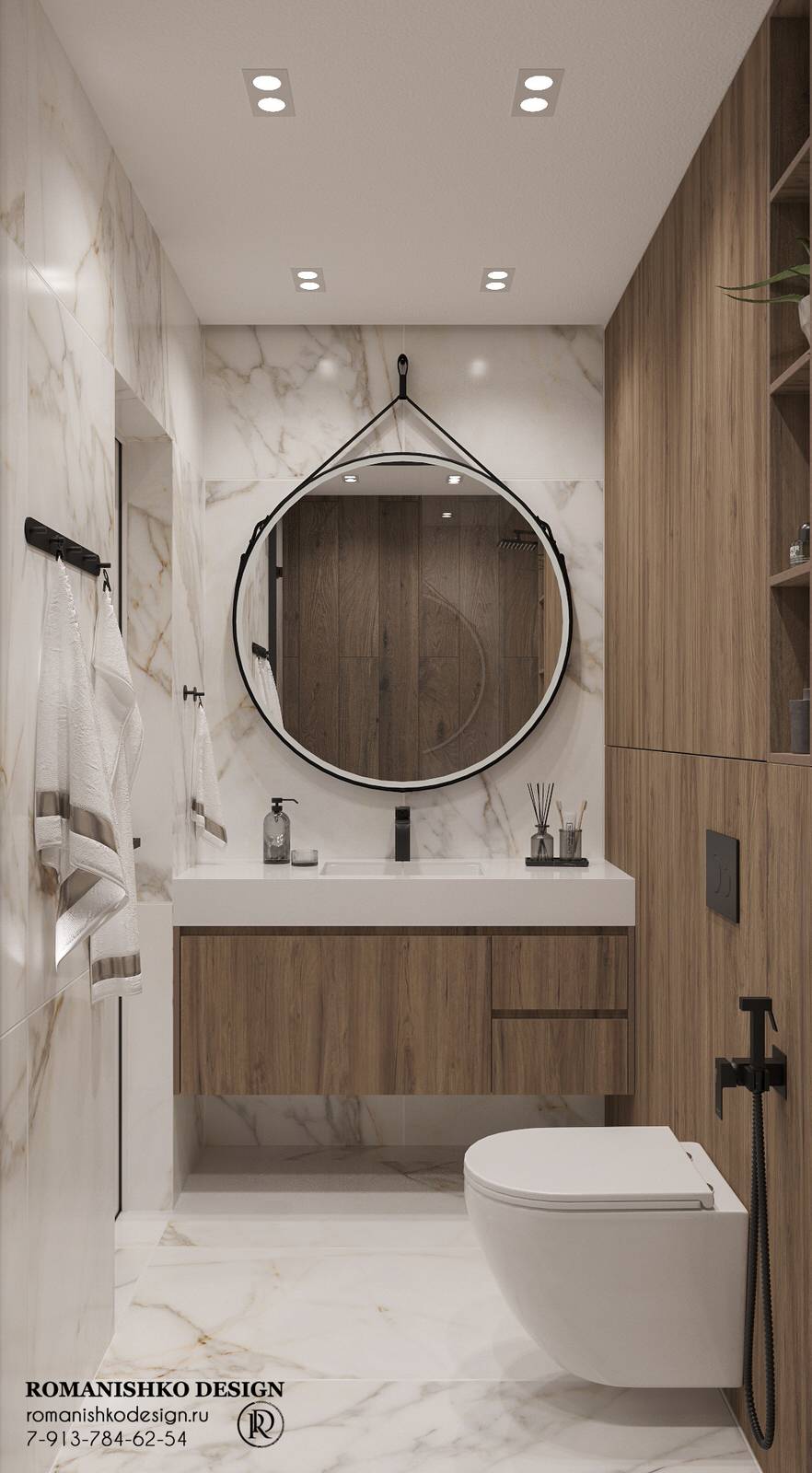 Дизайн санузлов жилой квартиры