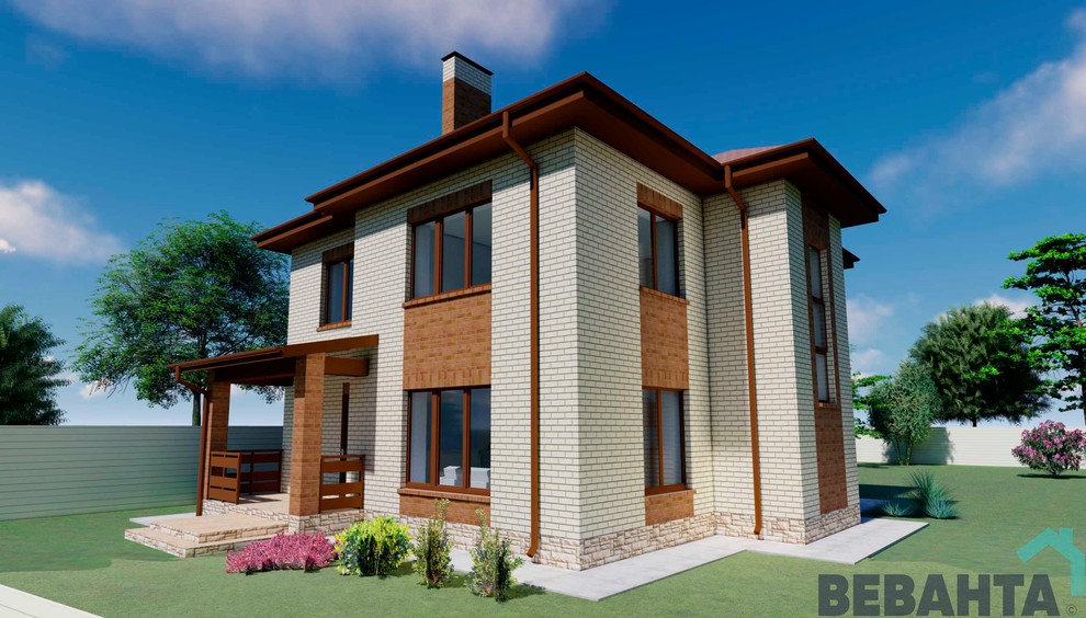 Обложка проекта: Загородный дом по проекту "Валенсия"