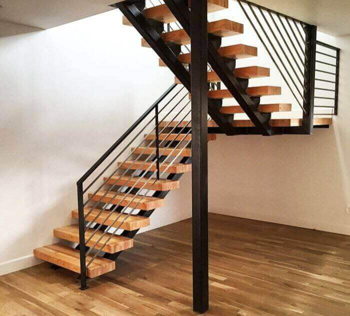 Лестницы из металлокаркаса