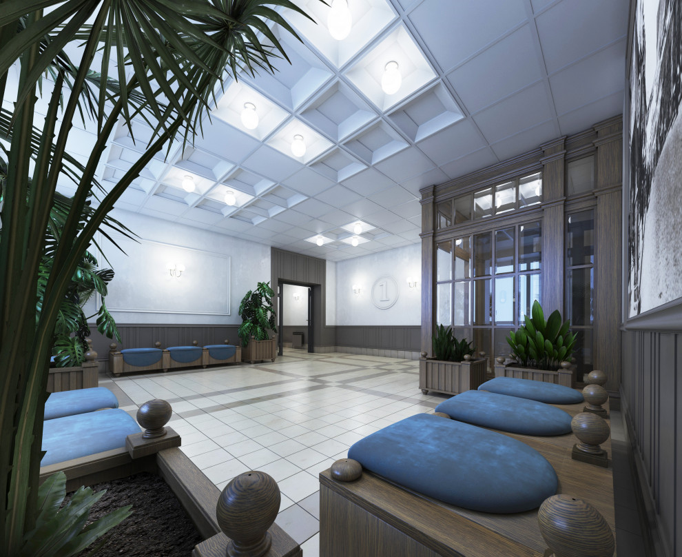 Интерьеры МОП, ЖК "БУЛГАКОВ", СК "СТРИЖИ"