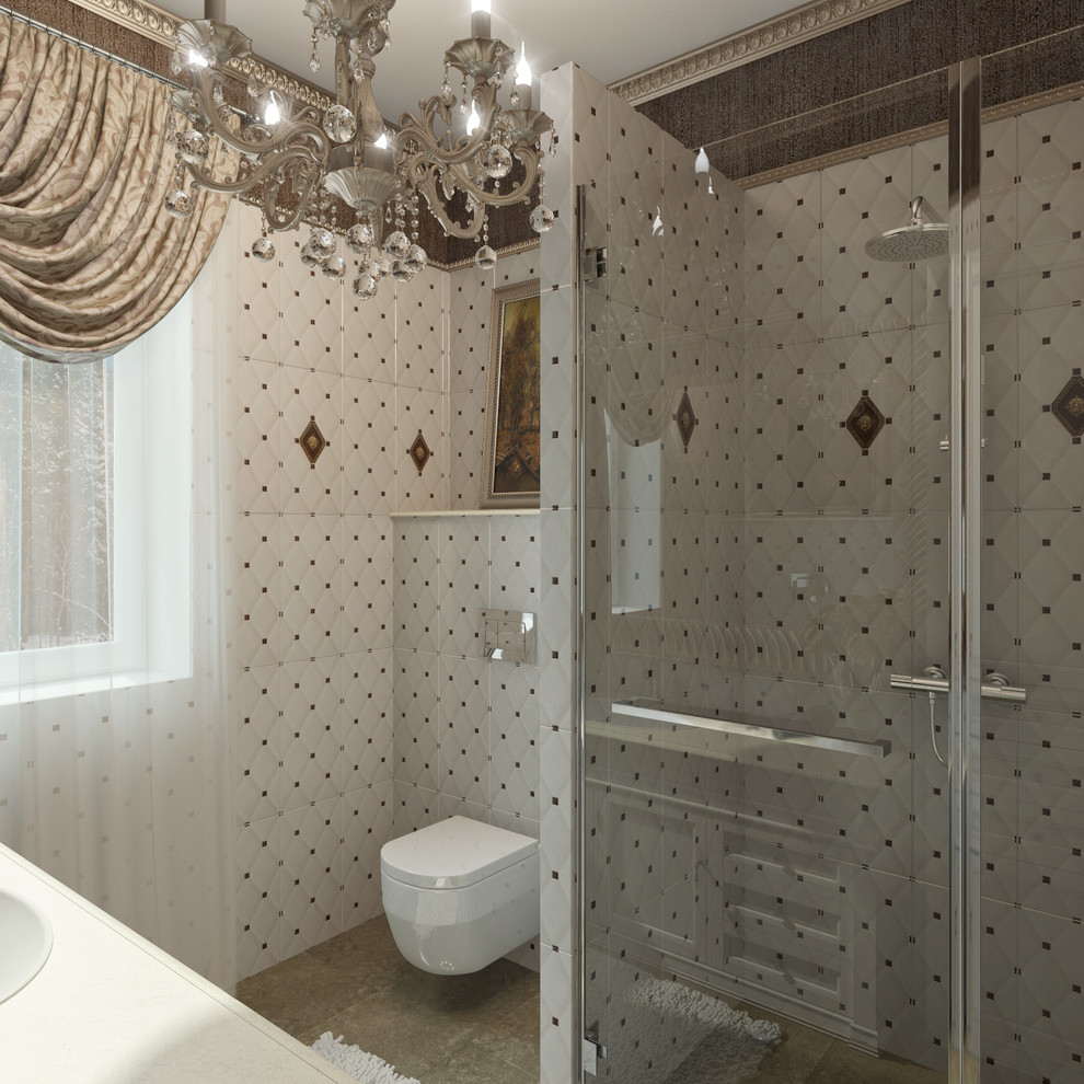 Классический санузел в доме