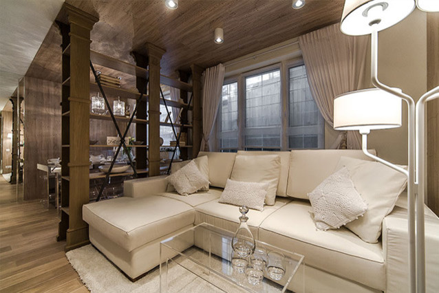 «Белая гостиная с перфорацией» для теле-проекта «Дачный ответ»