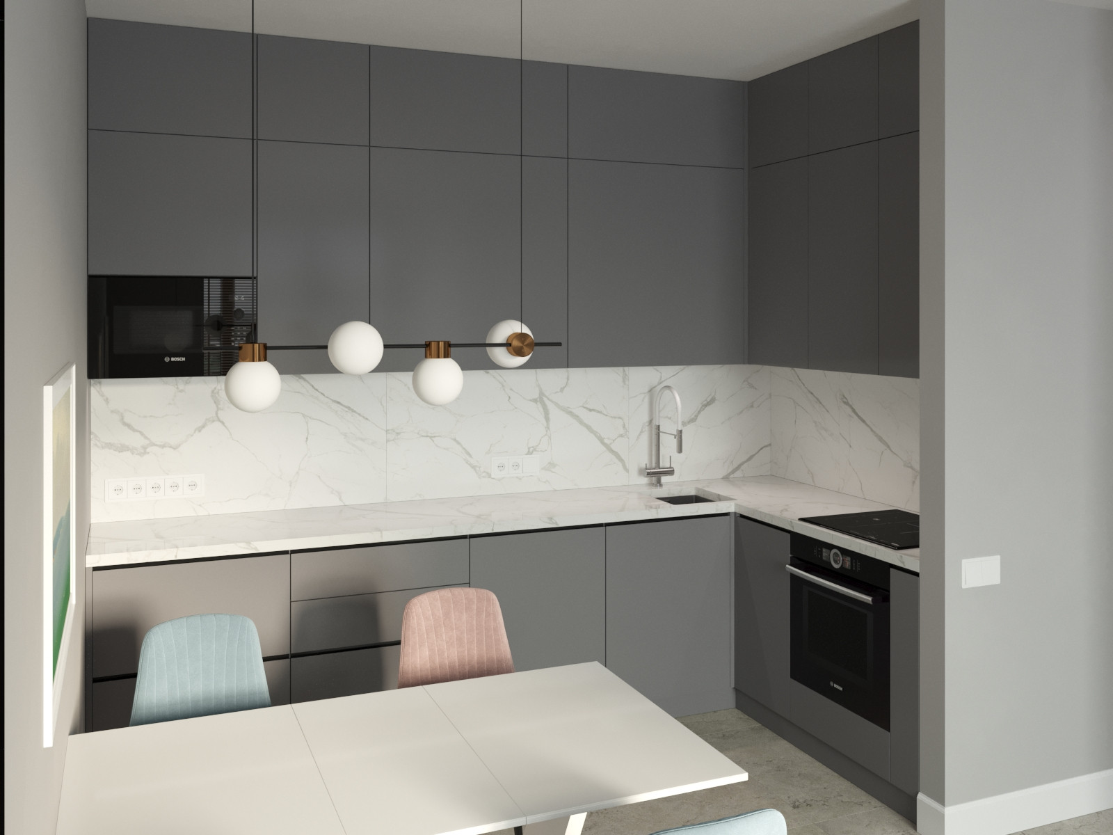 Квартира в стиле  "Фьюжн"  2024 г.