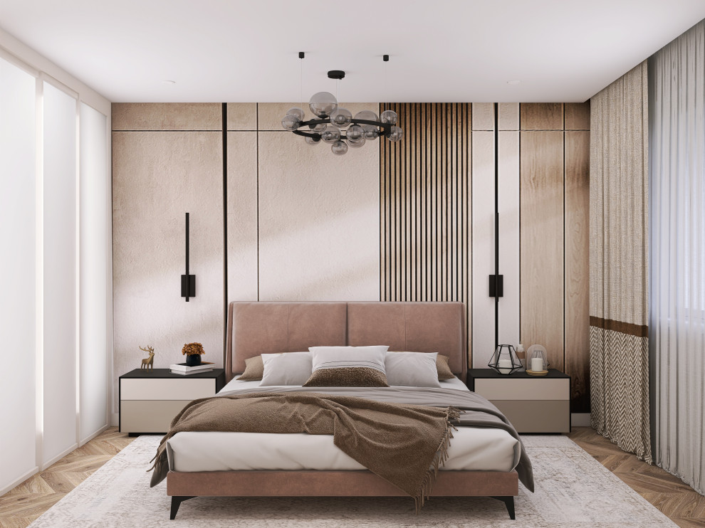 Обложка проекта: Проект спальни в современном стиле