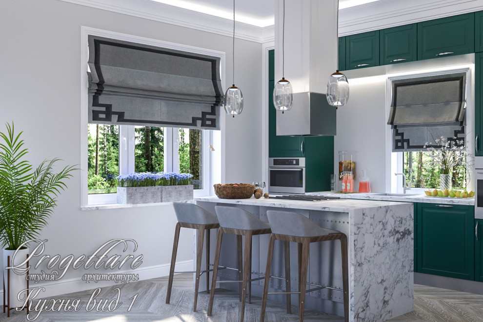 Дизайн интерьера загородного  дома в Рощино