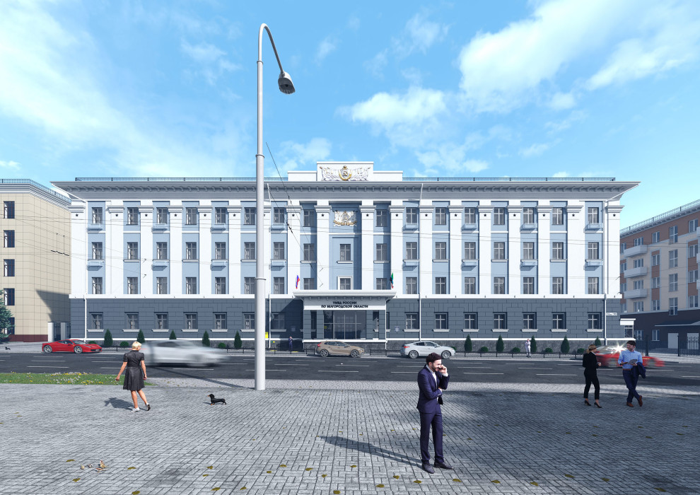 Проект капитального ремонта фасадов здания УМВД России по Белгородской области