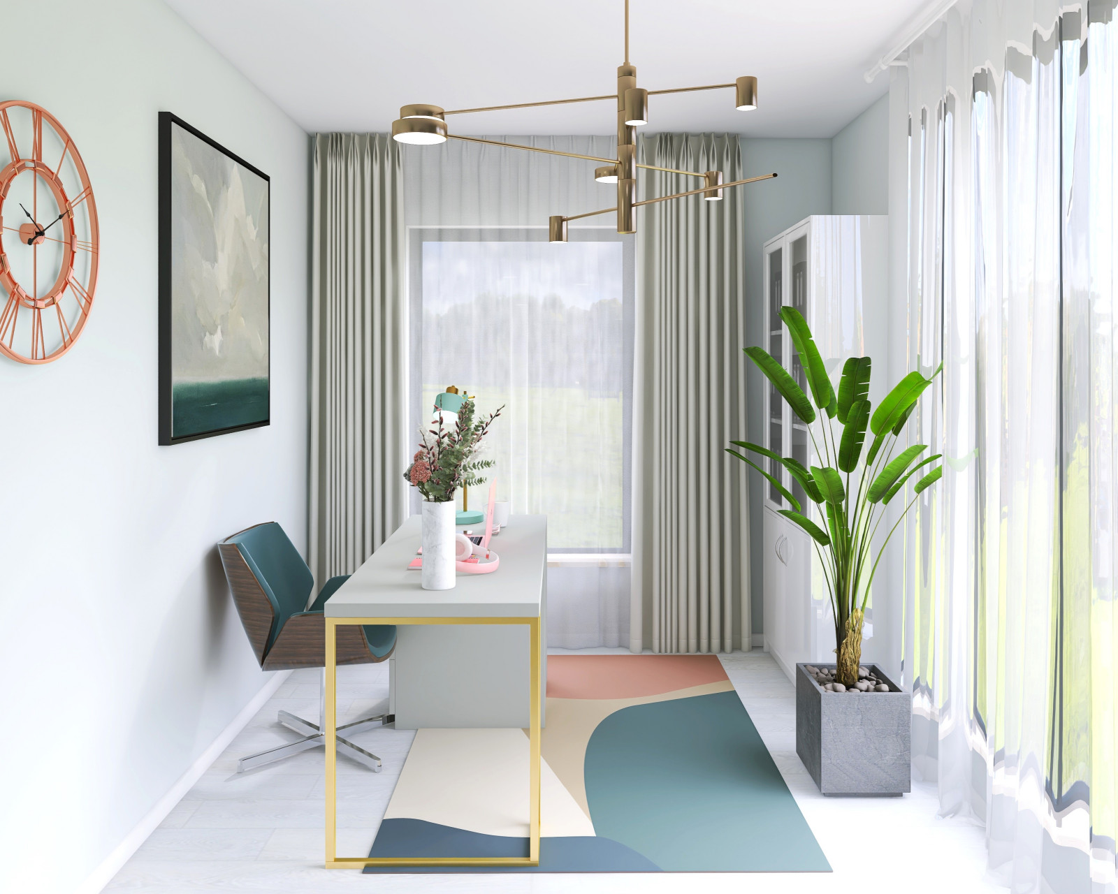 Рабочий кабинет для двоих