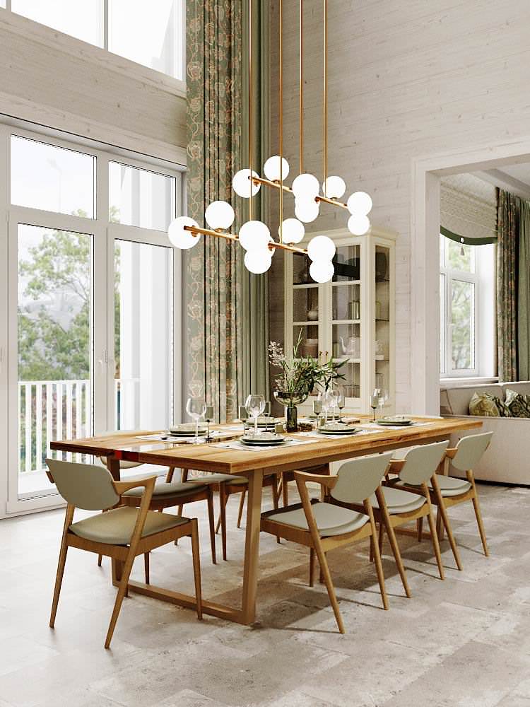 Дизайн-проект дома из клееного бруса в КП «Ново-луговая»