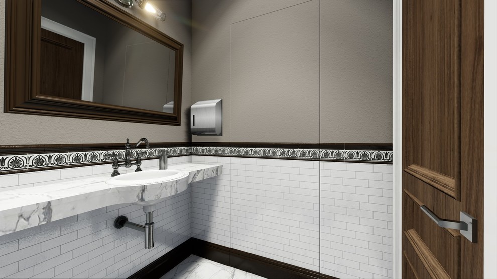 Общественный санузел в офисном здании.