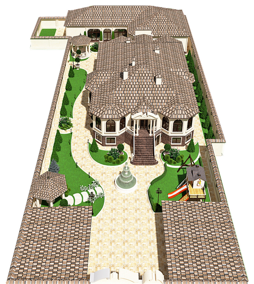 Ландшафт частного домовладения