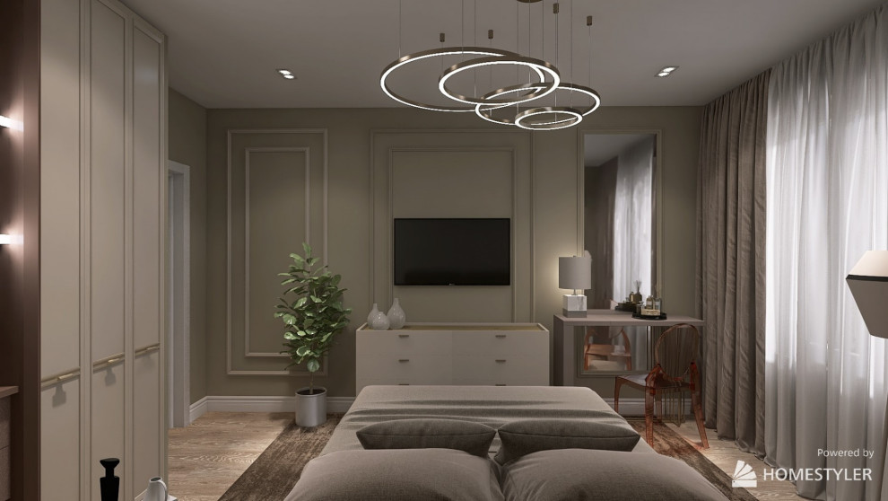 Дизайн-проект 3х комнатной квартиры для пары с двумя детьми